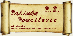 Malinka Momčilović vizit kartica